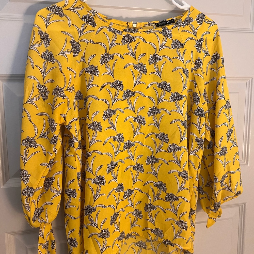 Floral Yellow Women's Top